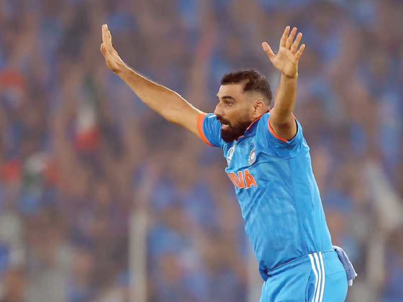 india s mohammed shami in action during the icc world cup final against australia photo reuters file