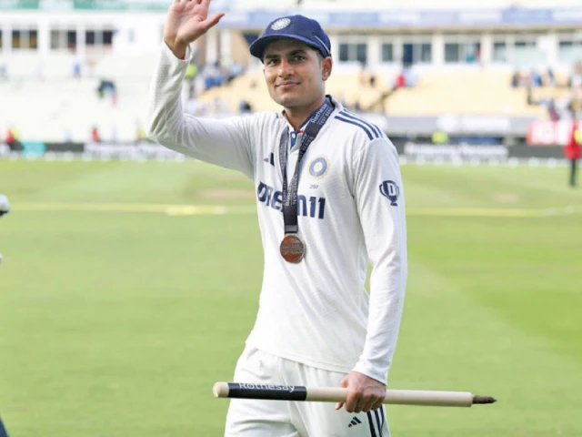 indian captain shubman gill leaves the field with a souvenir stump following his side s 336 run win in the second test against england at edgbaston photo afp indian captain shubman gill leaves the field with a souvenir stump following his side s 336 run win in the second test against england at edgbaston photo afp
