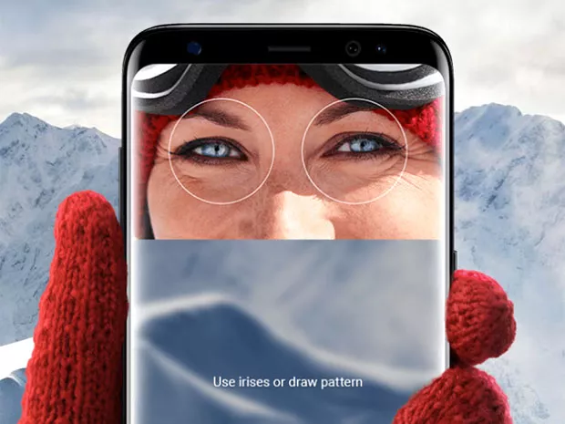 hackers unlocked the phone using a printed photo of the owner 039 s eye covered with a contact lens photo samsung hackers unlocked the phone using a printed photo of the owner 039 s eye covered with a contact lens photo samsung