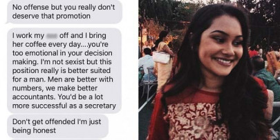 after this woman was promoted her male co worker claimed position was better suited to a man after this woman was promoted her male co worker claimed position was better suited to a man