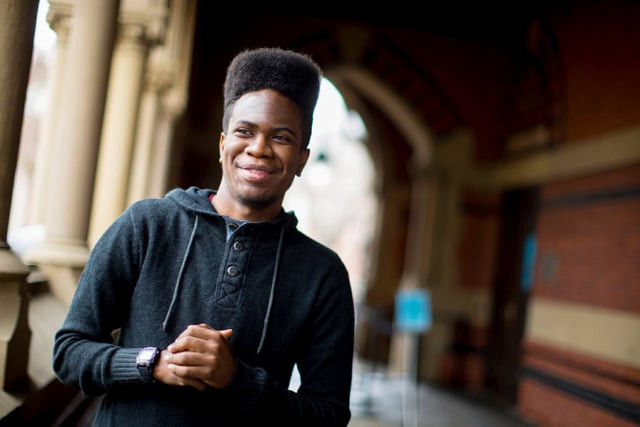 obasi shaw a harvard undergraduate student became the first in the university 039 s history to submit his thesis in the form of a rap album   and ended up getting an a  the second highest grade photo harvard university facebook