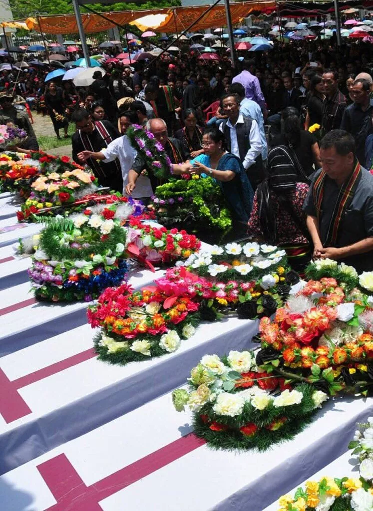bodies of eight people shot dead during an anti government protest in northeast india have been buried after 632 days photo twitter bodies of eight people shot dead during an anti government protest in northeast india have been buried after 632 days photo twitter