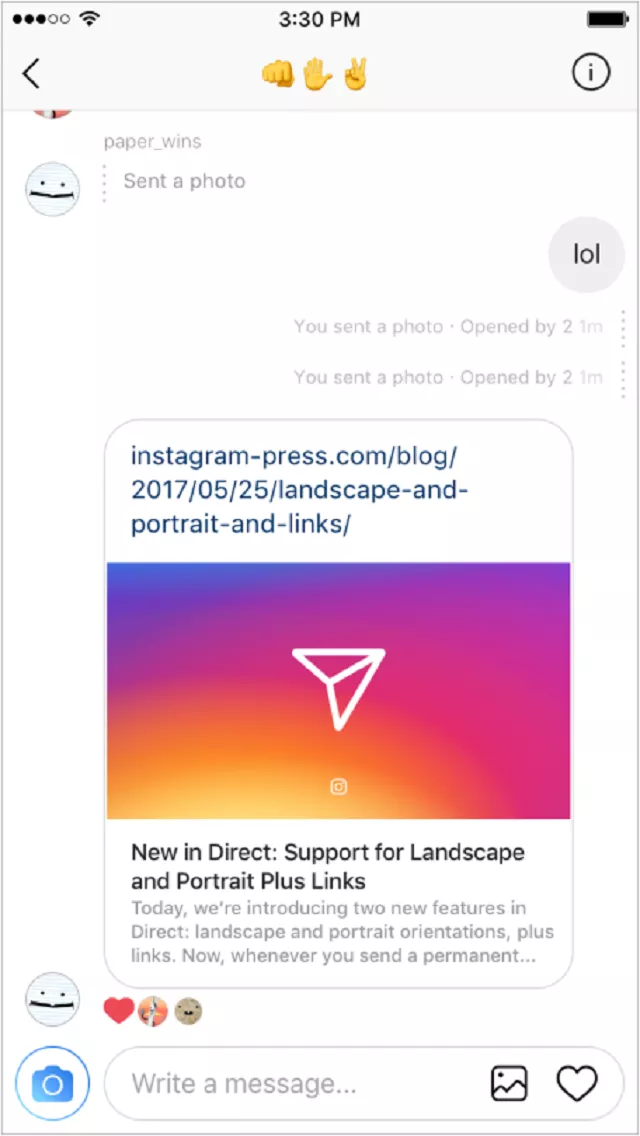 the links update is coming out on both ios and android users but the portrait landscape support feature is only available for ios for now photo instagram the links update is coming out on both ios and android users but the portrait landscape support feature is only available for ios for now photo instagram