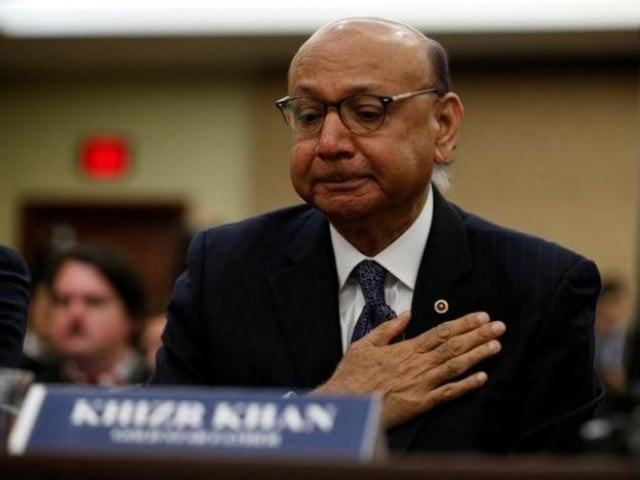 gold star father khizr khan father of us army captain humayun khan who was killed in 2004 in iraq puts his hand to his heart as he takes part in a discussion panel on the muslim and refugee ban in the u s capitol in washington february 2 2017 photo reuters gold star father khizr khan father of us army captain humayun khan who was killed in 2004 in iraq puts his hand to his heart as he takes part in a discussion panel on the muslim and refugee ban in the u s capitol in washington february 2 2017 photo reuters