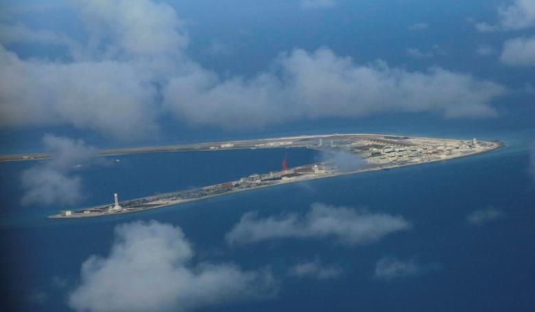 an aerial view of china occupied subi reef at spratly islands in disputed south china sea photo reuters file