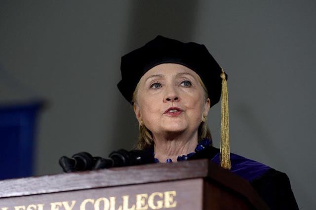 the only woman in us history to win a major party nomination for president graduated from wellesley college in 1969 photo afp