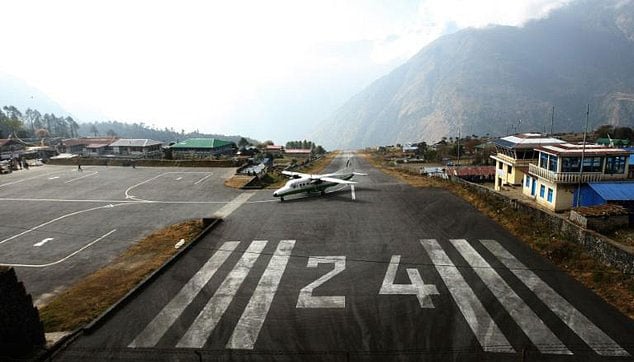 lukla airport    commonly nicknamed the most dangerous airport in the world    in the main gateway to the everest region and sees thousands of trekkers and climbers pass through it each year photo afp