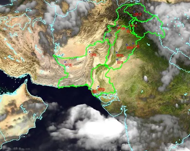 the cyclone is currently at a distance of 650 kilometres off the coast of karachi photo pakistan meteorological department the cyclone is currently at a distance of 650 kilometres off the coast of karachi photo pakistan meteorological department
