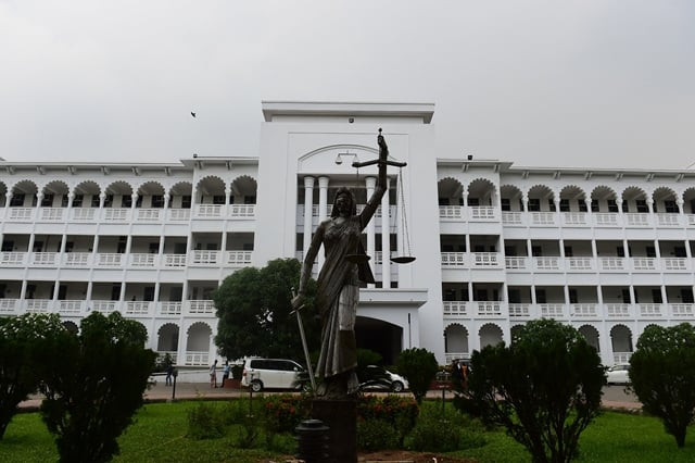 a statue denounced by religious hardliners as quot un islamic quot is pictured on the grounds of the supreme court in dhaka after it was reinstalled on may 28 2017 photo afp a statue denounced by religious hardliners as quot un islamic quot is pictured on the grounds of the supreme court in dhaka after it was reinstalled on may 28 2017 photo afp