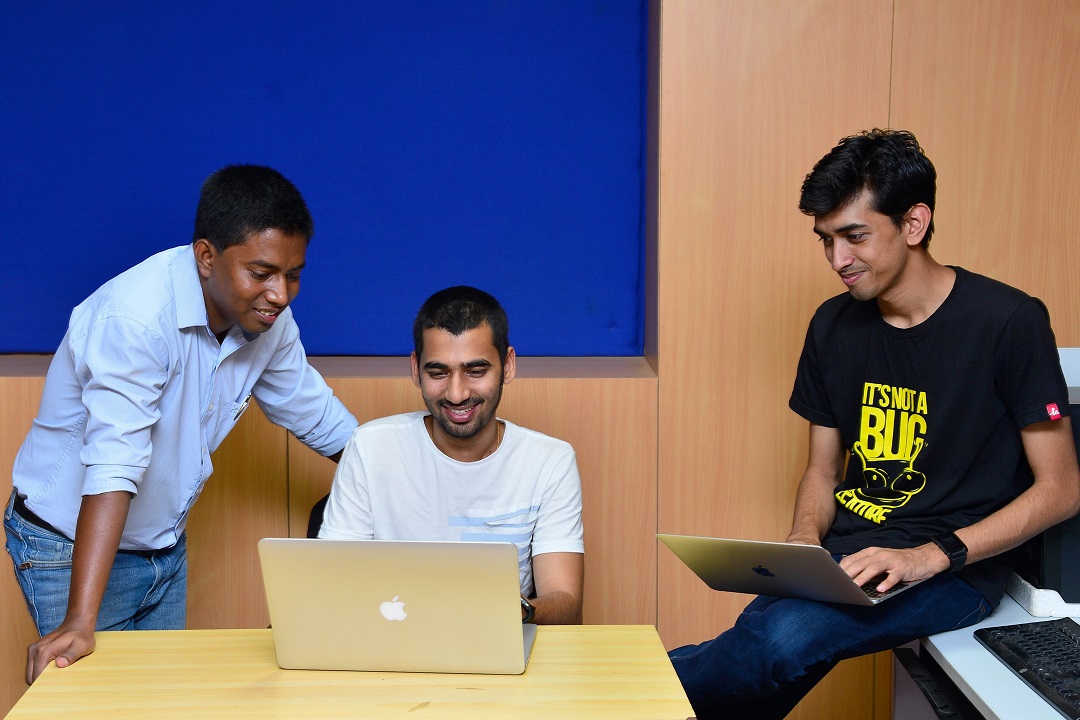 quot ethical hackers quot anand prakash c shashank r and rohit raj l who run the appsecure india private limited company using their computers in bangalore photo afp