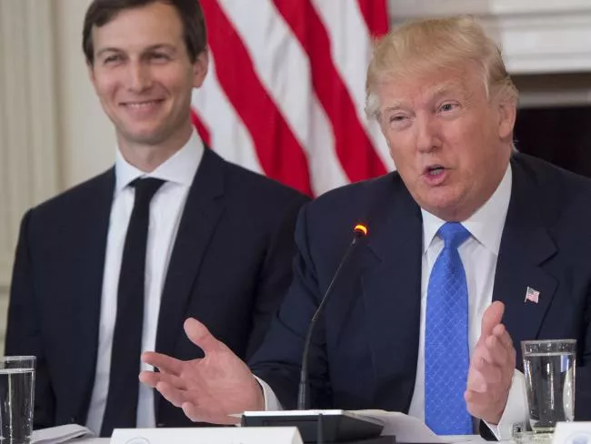 jared kushner left is a senior adviser to his father in law us president donald trump photo afp jared kushner left is a senior adviser to his father in law us president donald trump photo afp