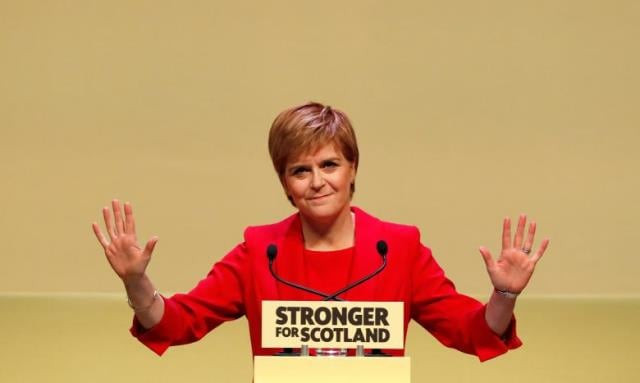 nicola sturgeon scotland 039 s first minister and leader of the scottish national party delivers her party 039 s election manifesto in perth scotland britain may 30 2017 photo reuters nicola sturgeon scotland 039 s first minister and leader of the scottish national party delivers her party 039 s election manifesto in perth scotland britain may 30 2017 photo reuters