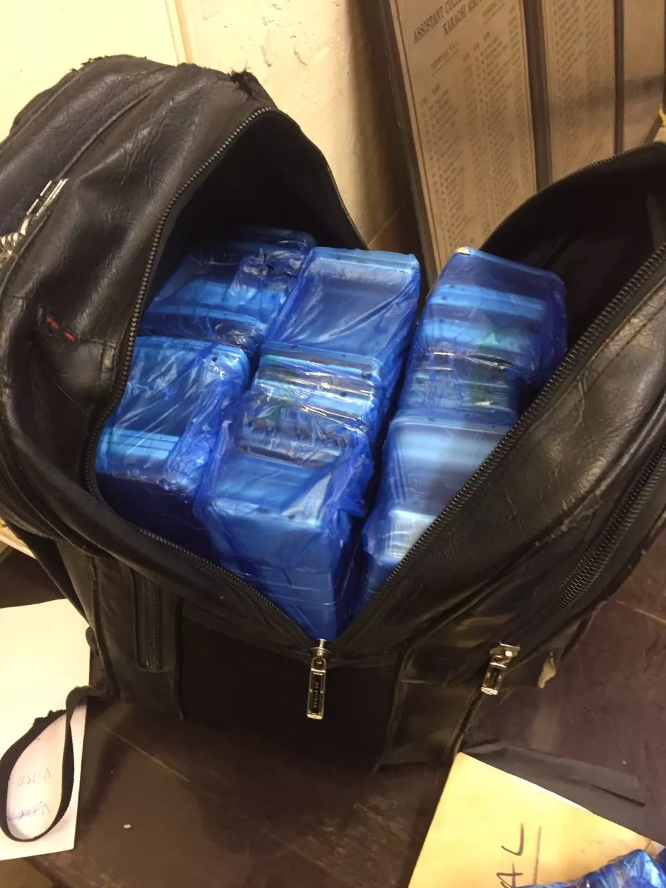 a view of the contraband caught by custom officials at the airport photo customs