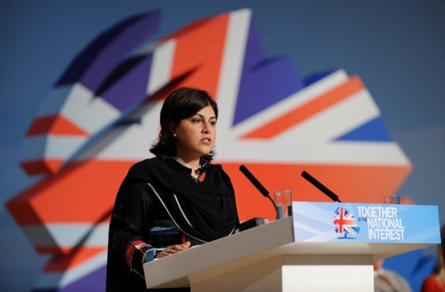 baroness sayeeda warsi photo afp