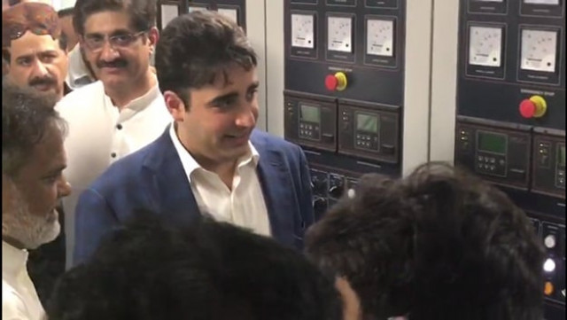 ppp chairman bilawal bhutto zardari at the inauguration of the nooriabad power project on wednesday may 31 2017 photo screengrab ppp chairman bilawal bhutto zardari at the inauguration of the nooriabad power project on wednesday may 31 2017 photo screengrab
