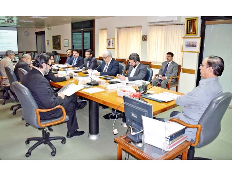 nab chairman qamar zaman chaudhry chairs a meeting at the bureau s headquarters photo express