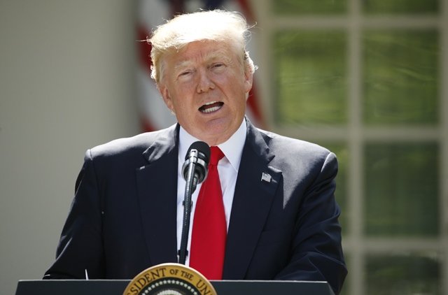 us president donald trump announces his decision that the united states will withdraw from the landmark paris climate agreement in the rose garden of the white house in washington photo reuters