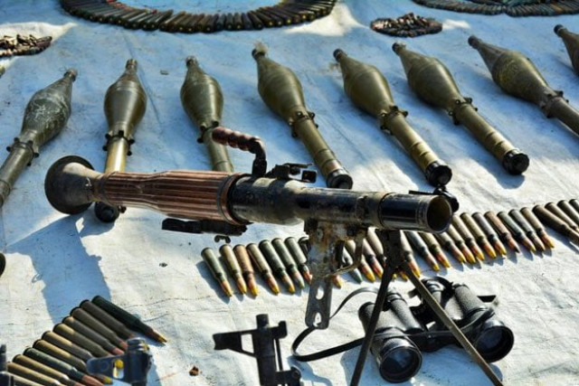 the terrorists had stashed away two suicide vests nine missiles a rocket launcher two mortar shells 100 grenades 26 detonators and 30 kilogrammes of explosives along with remote controlled devices photo express file the terrorists had stashed away two suicide vests nine missiles a rocket launcher two mortar shells 100 grenades 26 detonators and 30 kilogrammes of explosives along with remote controlled devices photo express file