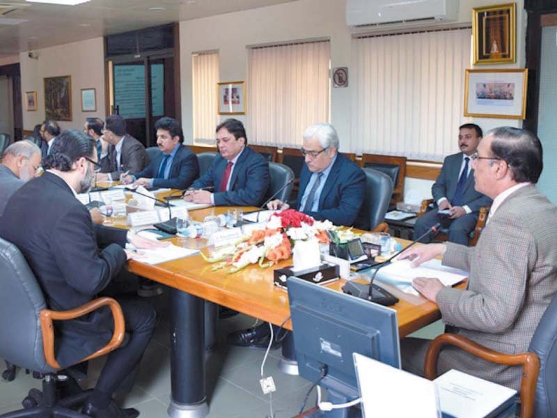 nab chief chairs a meeting at the bureau s headquarters photo express
