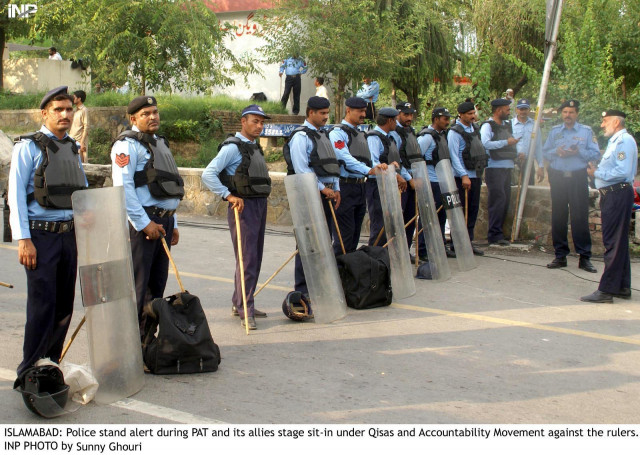 khalid khattak on thursday gave approval to promote the police officers to their next ranks photo inp