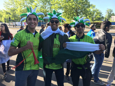 security heightened but fans in fine voice ahead of pakistan india clash