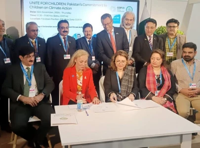 mou signed between pakistan unicef to protect children from climate risks