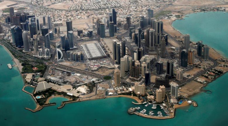 an aerial view of doha 039 s diplomatic area photo reuters