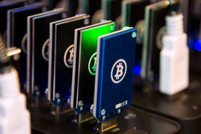 a chain of block erupters used for bitcoin mining is pictured at the plug and play tech center in sunnyvale california photo reuters a chain of block erupters used for bitcoin mining is pictured at the plug and play tech center in sunnyvale california photo reuters