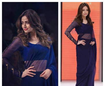 we motivated sana to wear a saari in snow by showing her madhuri s songs yasir nawaz we motivated sana to wear a saari in snow by showing her madhuri s songs yasir nawaz