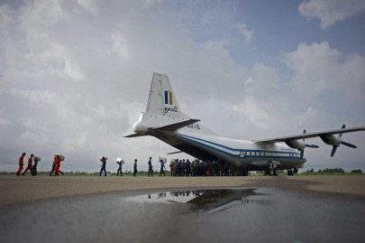debris from myanmar military plane found in sea says official