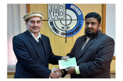 nab hands over rs5m cheques to bop