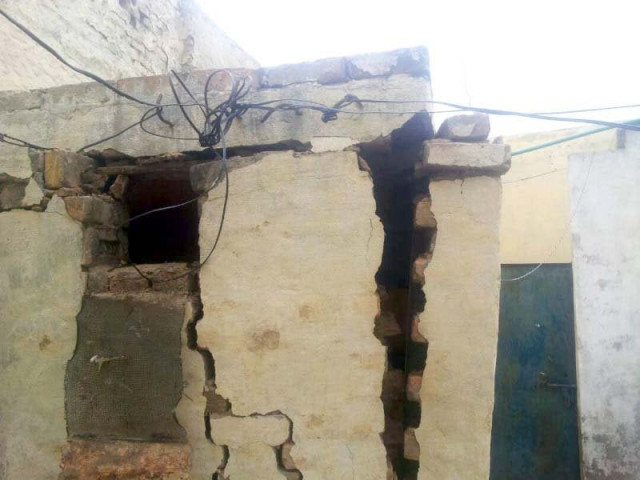 a view of the house where the cylinder exploded photo express