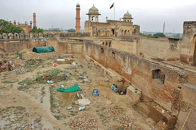 the project is being supported entirely through self generated funds of the lahore fort photo express the project is being supported entirely through self generated funds of the lahore fort photo express