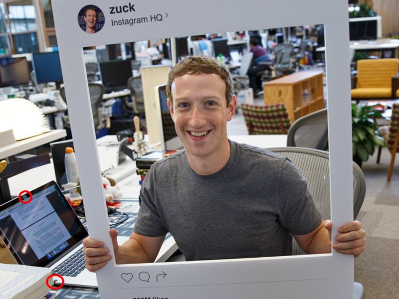 facebook ceo mark zuckerberg s webcam and microphone jack appeared to be covered in tape photo mark zuckerberg