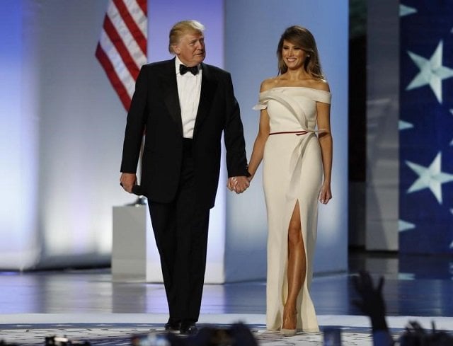 president donald trump and first lady melania trump arrive at the inauguration freedom ball photo reuters