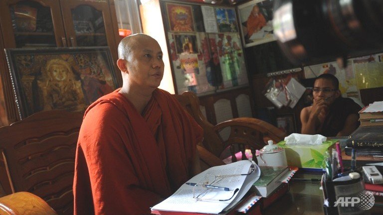 for years firebrand preacher wirathu has used the social network as a platform to rail against the country 039 s embattled muslims photo afp