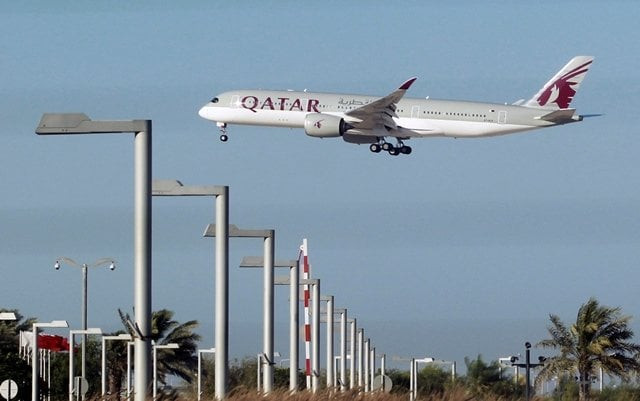 a qatar airways plane is seen in doha qatar june 5 2017 photo reuters a qatar airways plane is seen in doha qatar june 5 2017 photo reuters