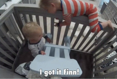 here s an overdose of cuteness as toddler helps baby brother escape from his crib here s an overdose of cuteness as toddler helps baby brother escape from his crib