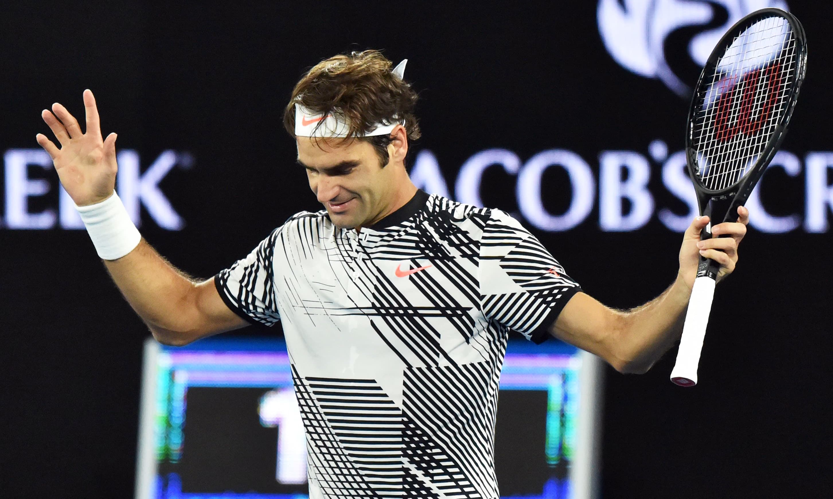 all healed up roger federer says he has had enough breaks and doesn t want to be called a practice world champion and instead wants to be a champ on the court photo afp