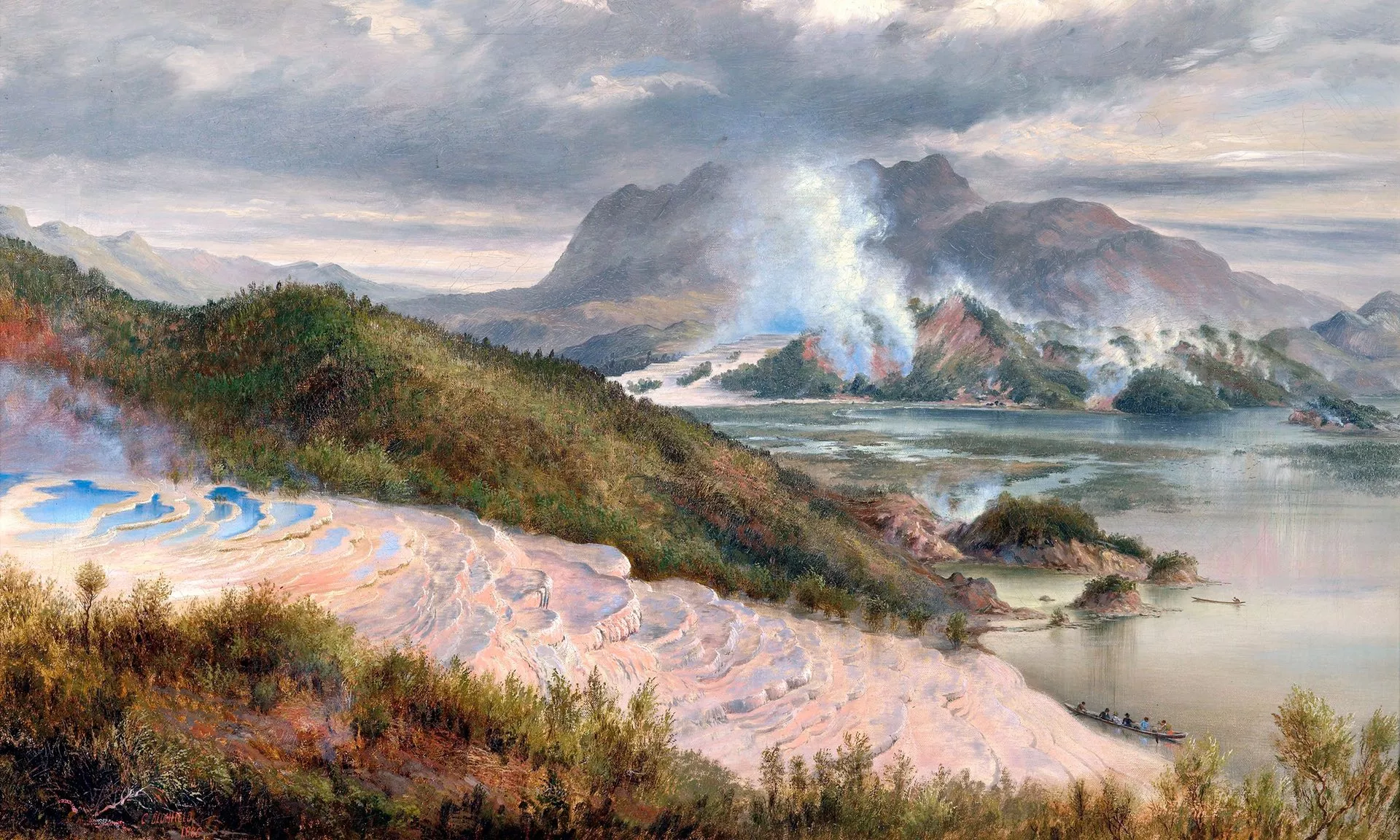 pink and white terraces 1886 by charles blomfield photo guardian pink and white terraces 1886 by charles blomfield photo guardian