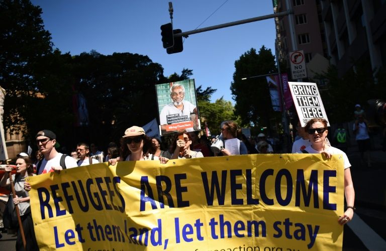 conditions in the manus camp have been criticised by refugee advocates and doctors with reports of abuse self harm and mental health problems photo afp