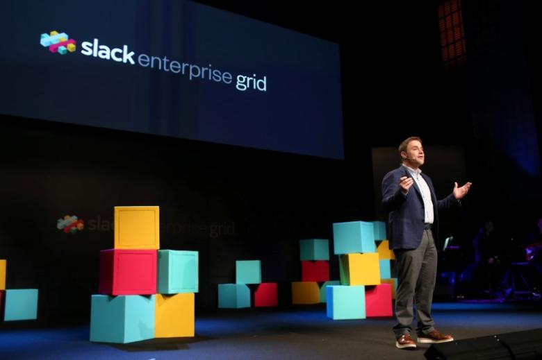 stewart butterfield ceo of slack talks during the business messaging company 039 s event in san francisco california january 31 2017 photo reuters