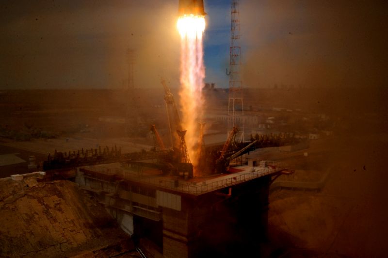 the russian leased baikonur cosmodrome in kazakhstan is the main hub for launches to the iss photo afp