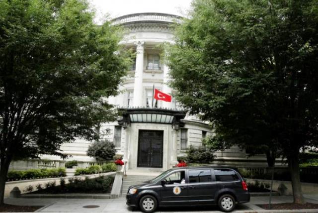 the turkish flag flies over the the turkish ambassador 039 s residence in washington june 15 2017 photo reuters