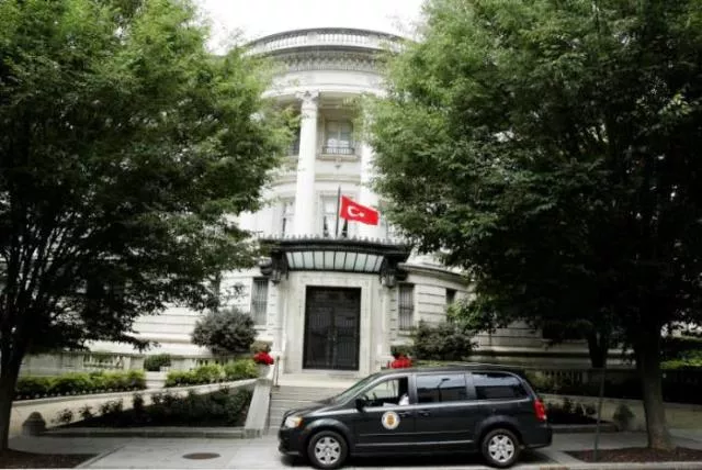 the turkish flag flies over the the turkish ambassador 039 s residence in washington june 15 2017 photo reuters the turkish flag flies over the the turkish ambassador 039 s residence in washington june 15 2017 photo reuters