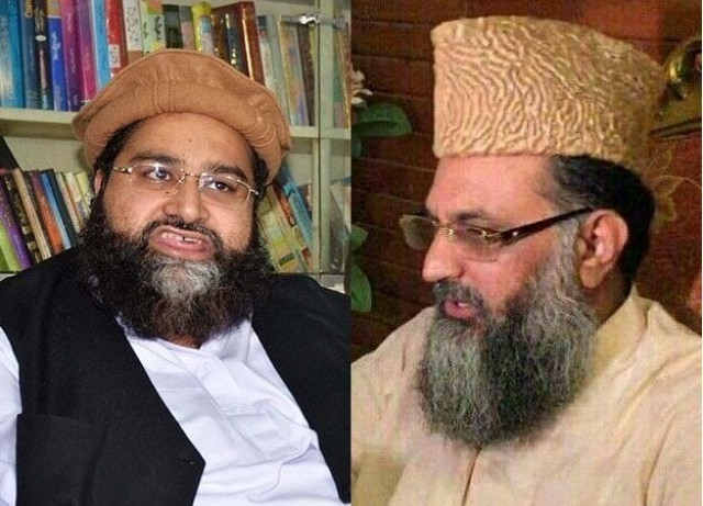 maulana ashrafi left and maulana qasmi both claim to be the puc chairperson photo express maulana ashrafi left and maulana qasmi both claim to be the puc chairperson photo express