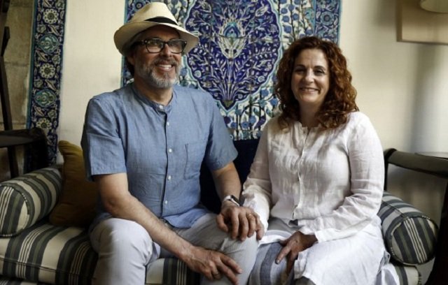 israeli american novelist ayelet waldman and her spouse american novelist michael chabon edited the book quot kingdom of olives and ash quot photo afp