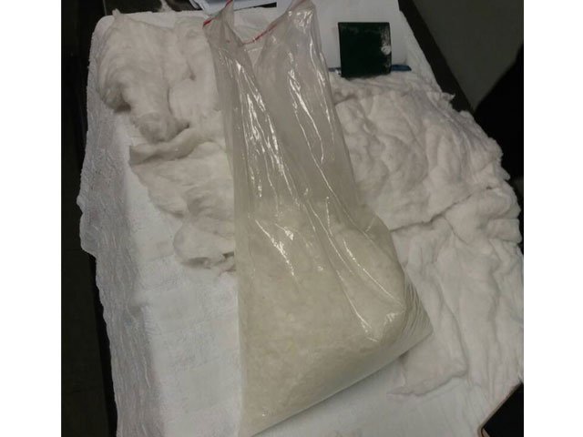 the heroin was hidden in secret compartments of an ice bag photo express