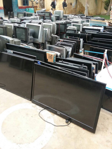 eighteen deep freezers 449 televisions 163 lcds 102 mobile phones 82 speakers 22 heaters three dvd players 400 packets of cigarettes 45 knives and daggers 46 memory cards and 50 remote controls were seized during the operation photo sindh rangers