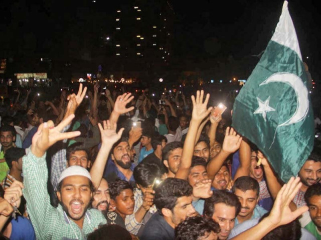 while many celebrated pakistan 039 s victory through song and dance others suffered from injuries caused by aerial firing photo nni while many celebrated pakistan 039 s victory through song and dance others suffered from injuries caused by aerial firing photo nni